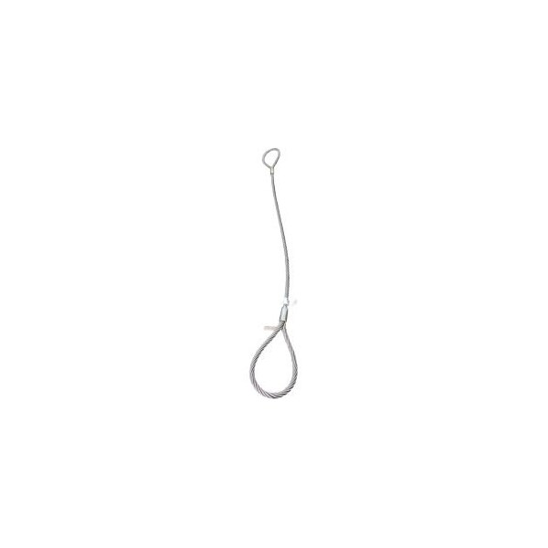 Lift America Wire Rope Sling 1-1/2in x 12' Eye & Eye, 32000/42000/84000 Lbs Cap